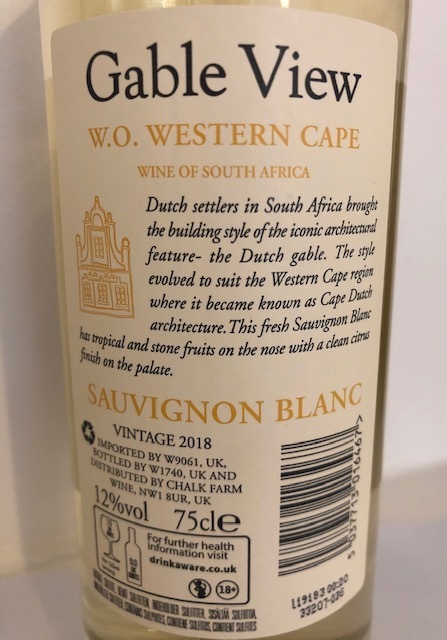 Gable View - Sauvgnon Blanc - South Africa